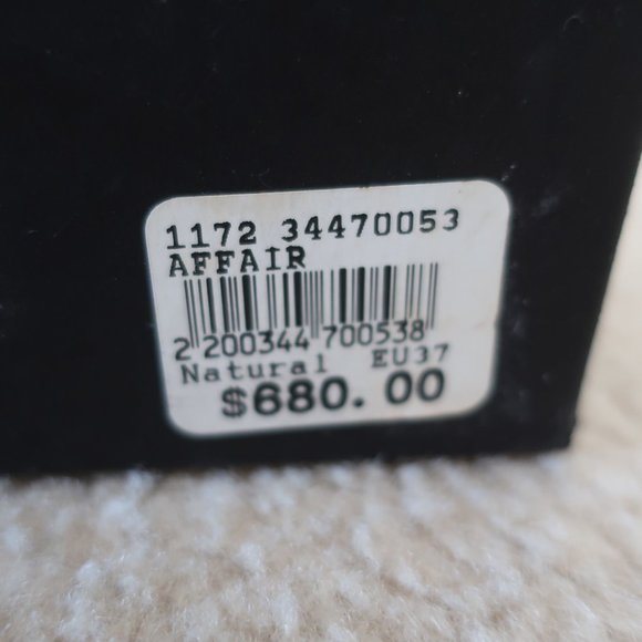 ALESSANDRO DELL'ACQUA SATIN HEEL BEIGE/PEACH/PINK WITH BLOCK HEEL - Picture 16 of 16